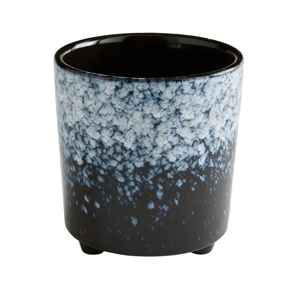 Spotty Reactive Glaze Plant Pot 4 Spotty Reactive Glaze Plant Pot - Image 4