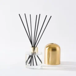 Brushed Gold Floral Honey Diffuser -EGLO Shop 30923378 alt05