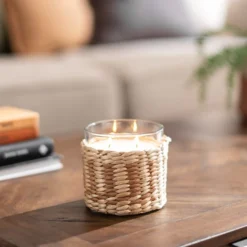 Woven Citrus & Chai Multi Wick Candle