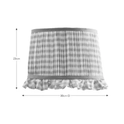 Carys Frilled Gingham Drum Lamp Shade -EGLO Shop 30923633 alt08