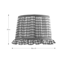Carys Frilled Gingham Drum Lamp Shade -EGLO Shop 30923634 alt08