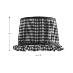 Carys Frilled Gingham Drum Lamp Shade -EGLO Shop 30923635 alt08