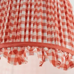 Carys Frilled Gingham Drum Lamp Shade -EGLO Shop 30923636 alt02