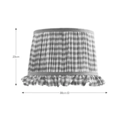 Carys Frilled Gingham Drum Lamp Shade -EGLO Shop 30923636 alt08