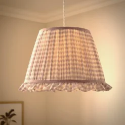 Carys Frilled Gingham Lamp Shade -EGLO Shop 30923637 alt01