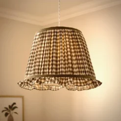 Carys Frilled Gingham Lamp Shade -EGLO Shop 30923639 alt01