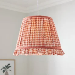Carys Frilled Gingham Lamp Shade