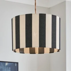 Beatrice Stripe Drum Lamp Shade 25 Beatrice Stripe Drum Lamp Shade -EGLO Shop 30923653