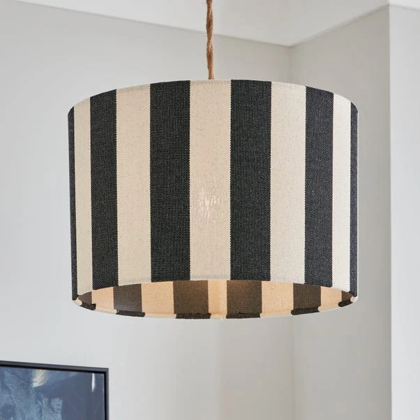 Beatrice Stripe Drum Lamp Shade 6 Beatrice Stripe Drum Lamp Shade - Image 6