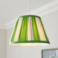 Pride & Joy Green Stripe Lamp Shade -EGLO Shop 30923670