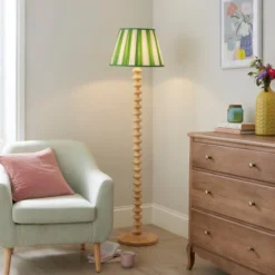 Pride & Joy Green Stripe Lamp Shade -EGLO Shop 30923672 alt03