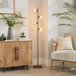 Lava Industrial 4 Light Floor Lamp