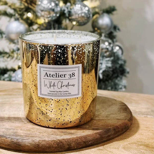 Atelier 38 White Christmas Soy Multi Wick Candle 1 Atelier 38 White Christmas Soy Multi Wick Candle