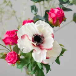 Artificial Rose & Anemone Letterbox Bouquet 6 Artificial Rose & Anemone Letterbox Bouquet -EGLO Shop 30924339 alt02