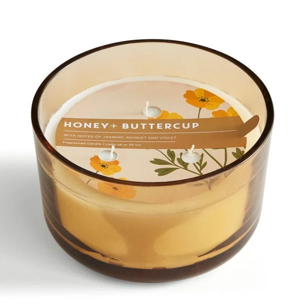 Honey & Buttercup Multi Wick Candle 3 Honey & Buttercup Multi Wick Candle - Image 3