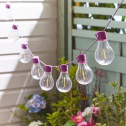 Festoon 10 LED Solar String Lights 15 Festoon 10 LED Solar String Lights -EGLO Shop 30925206
