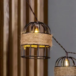 Cylinder 10 LED Indoor Outdoor Solar String Lights 5 Cylinder 10 LED Indoor Outdoor Solar String Lights -EGLO Shop 30925560 alt02