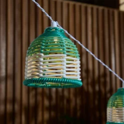 Woven 10 LED Indoor Outdoor Solar String Lights -EGLO Shop 30925566 alt02