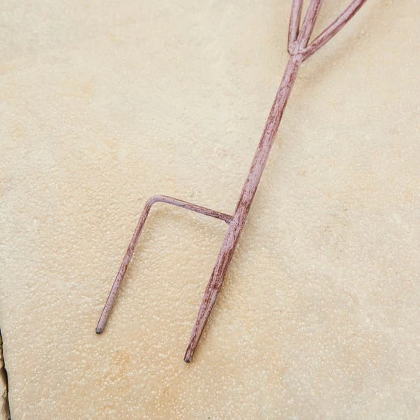 Garden Purple Iron Poppy Head Stake 3 Garden Purple Iron Poppy Head Stake - Image 3