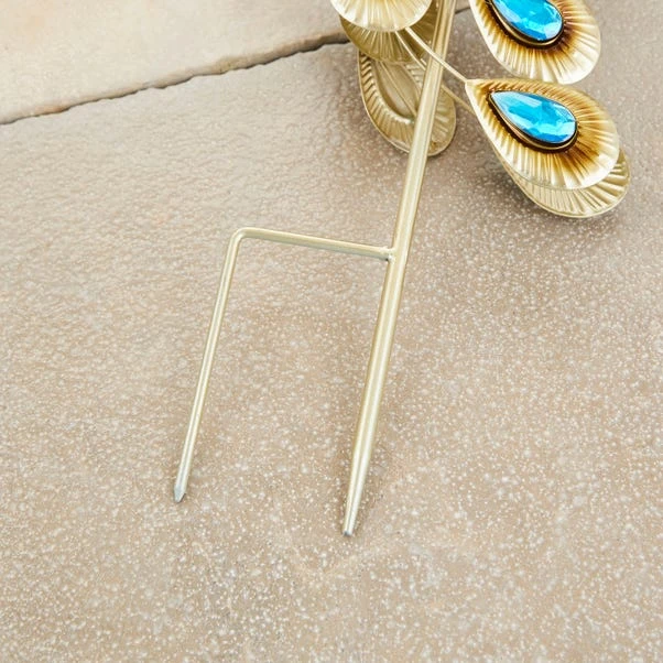 Peacock Iron Wind Spinner Stake 3 Peacock Iron Wind Spinner Stake - Image 3