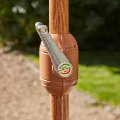 2.7m Cream Parasol With Wood Effect Pole 7 2.7m Cream Parasol With Wood Effect Pole -EGLO Shop 30925737 alt02