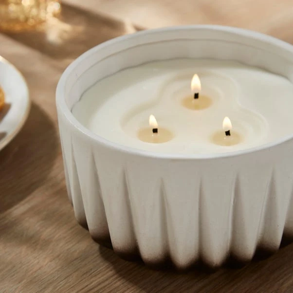 Fluted Citronella Multi Wick Outdoor Candle 2 Fluted Citronella Multi Wick Outdoor Candle - Image 2