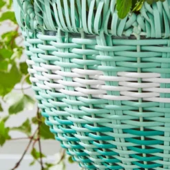 Scalloped Rattan Hanging Basket -EGLO Shop 30925781 alt01