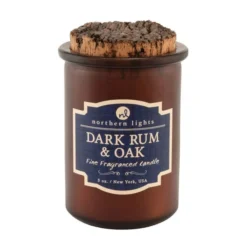 Northern Lights Spirit Dark Rum And Oak Jar Candle