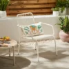Steel Garden Chair White