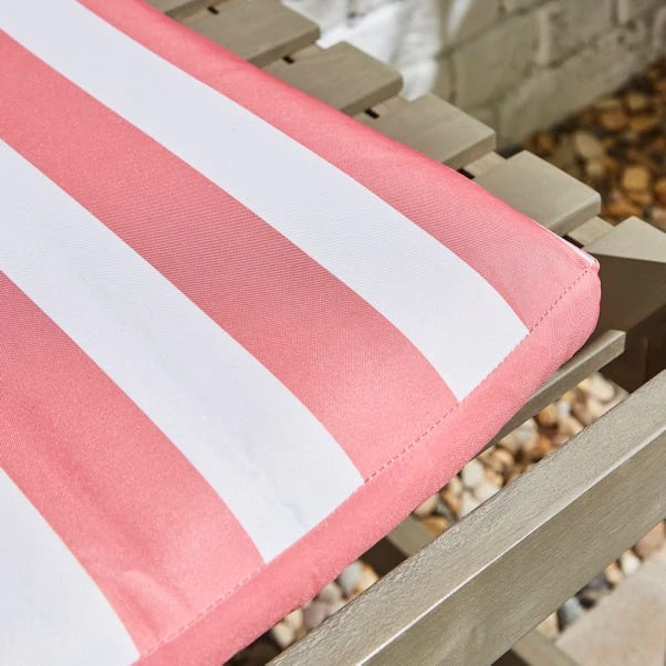 Striped Outdoor Bench Pad 2 Striped Outdoor Bench Pad - Image 2