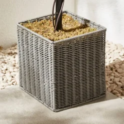 Artificial Boxwood Ball Tree In Woven Plant Pot 10 Artificial Boxwood Ball Tree In Woven Plant Pot -EGLO Shop 30926644 alt01