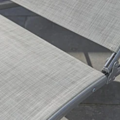 Grey Textilene Lounger With Wheels -EGLO Shop 30926692 alt04