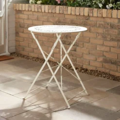 Churchgate 60cm Metal Bistro Set, Sandstone -EGLO Shop 30927249 alt02