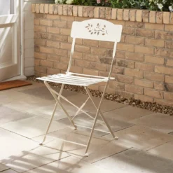 Churchgate 60cm Metal Bistro Set, Sandstone -EGLO Shop 30927249 alt03
