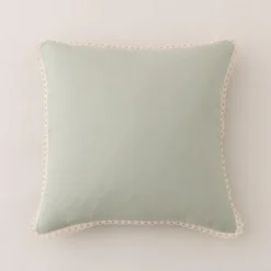 Scalloped Edge Cotton Square Cushion Cover 16 Scalloped Edge Cotton Square Cushion Cover -EGLO Shop 30927280 alt01