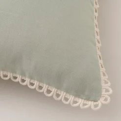 Scalloped Edge Cotton Square Cushion Cover 18 Scalloped Edge Cotton Square Cushion Cover -EGLO Shop 30927280 alt03