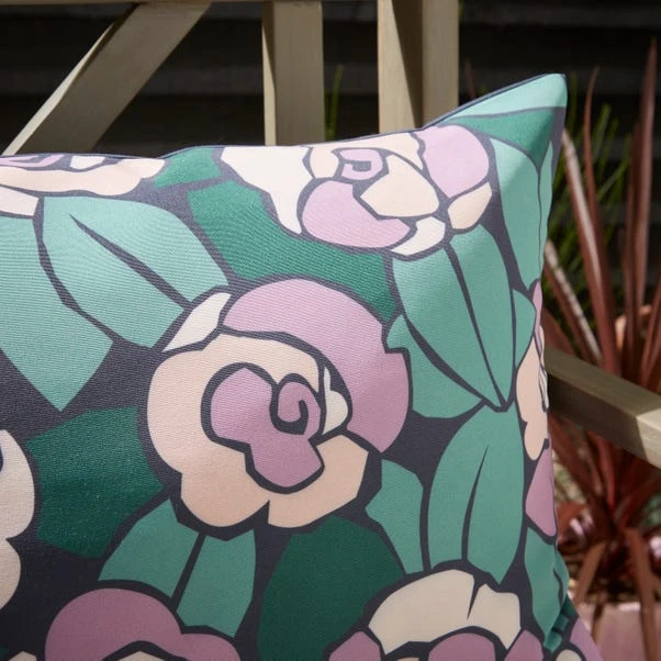 Stained Glass Outdoor Rectangle Cushion 2 Stained Glass Outdoor Rectangle Cushion - Image 2