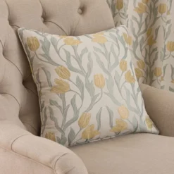 Tulip Jacquard Square Cushion -EGLO Shop 30930680