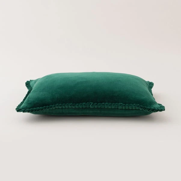 Clara Pleated Cotton Rectangle Cushion 3 Clara Pleated Cotton Rectangle Cushion - Image 3