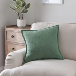 Westcott Cotton Velvet Slub Square Cushion -EGLO Shop 30931365