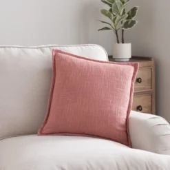 Westcott Cotton Velvet Slub Square Cushion