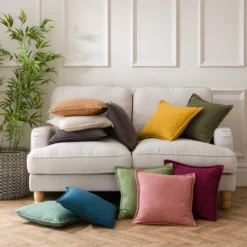 Westcott Cotton Velvet Slub Square Cushion -EGLO Shop 30931401 alt05