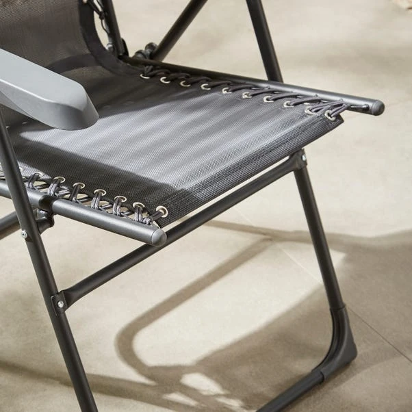 Helsinki Charcoal Garden Chair 2 Helsinki Charcoal Garden Chair - Image 2