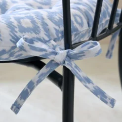 Light Blue Ikat Round Seat Pad -EGLO Shop 30931859 alt02