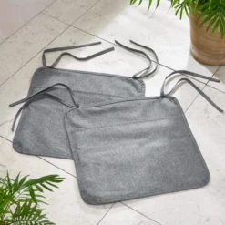 Set Of 2 Grey Water Resist Seat Covers