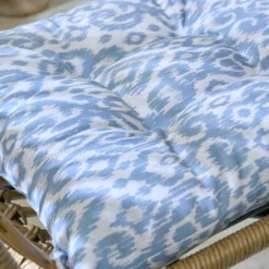 Light Blue Ikat Square Seat Pad -EGLO Shop 30931864 alt02