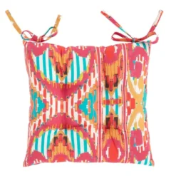 Pink Stripe Ikat Square Seat Pad -EGLO Shop 30931895 alt03