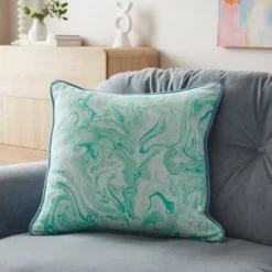 Marble Cotton Square Cushion