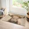 Marvel Highland Cow Printed Washable Doormat