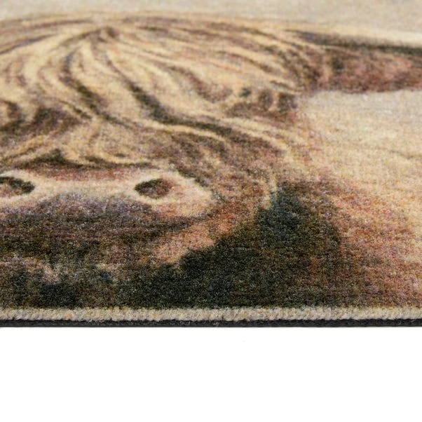 Marvel Highland Cow Printed Washable Doormat 3 Marvel Highland Cow Printed Washable Doormat - Image 3